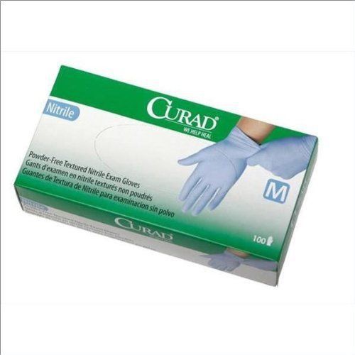 Curad powder-free nitrile disposable exam gloves - x-large size - (cur9317) for sale