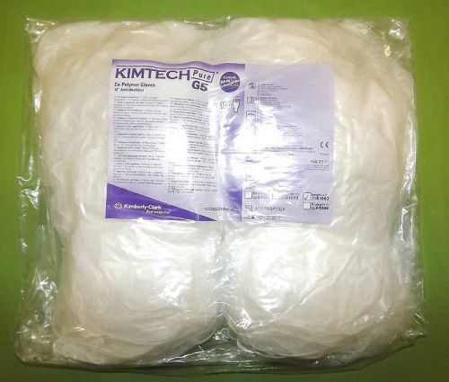 100 Pairs Kimberly-ClarkExam Gloves Large Pure G5 CoPolymer Powderless/Avail QTY