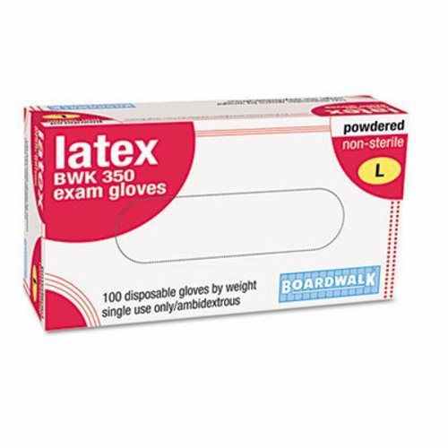 Latex Powered Exam Gloves, Large, 100 Gloves (BWK 350L)