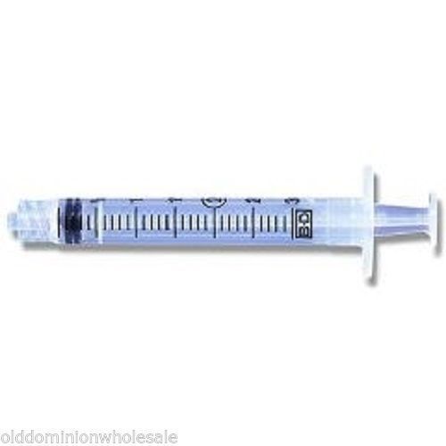 Box of 25 bd 3ml luer-lok  medical syringes sealed sterile w/o needle 309657 for sale
