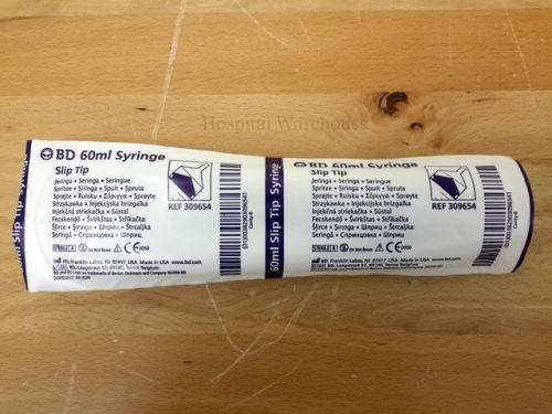 New bd 60ml syringe slip tip 309654 for sale
