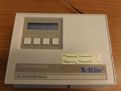 X-rite 381 densitmeter with ac cord for sale