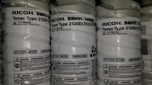 3 of  Ricoh Toners type 2120D bottles genuine Oem NEW