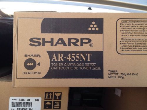 GENUINE SHARP AR-455NT BLACK TONER CARTRIDGE OEM NEW IN BOX!!