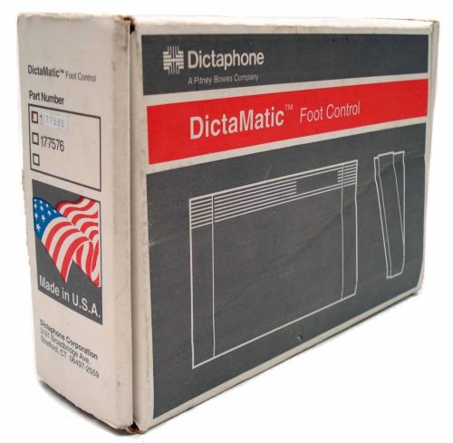 Dictamatic foot control pedal part # 177585  dictaphone brand new original box for sale