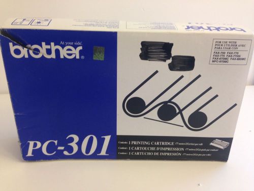 Brother PC-301 Printing Cartridge X1 New in Package, Original OEM, Fax Ribbon