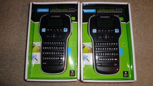 Lot of 2 NEW SEALED Dymo LabelManager 160 Label Handheld Label Maker Printers
