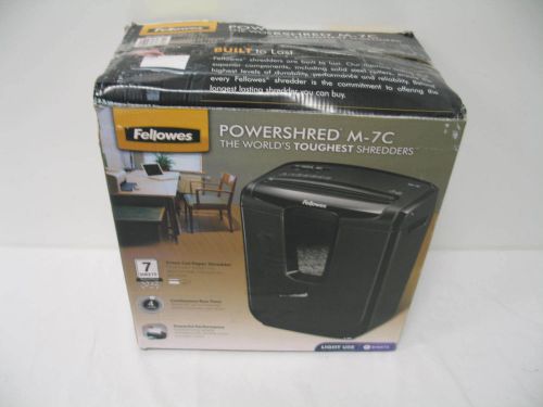 Fellowes powershred 7 sheet crosscut shredder m-7c for sale
