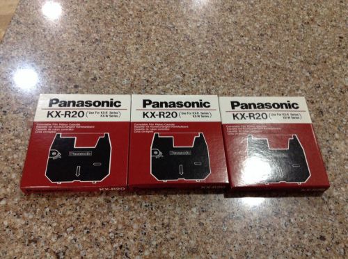 3 Three Panasonic KX-R20 Correctable Ribbon Cassette for KX-R &amp; KX-W Series