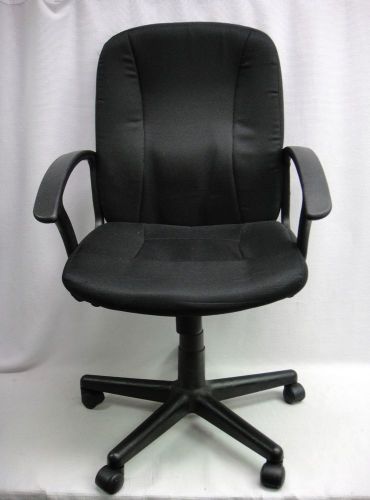 Staples Office Work Chair Lockridge SKU #791815 Black Fabric Swivel Adjustable