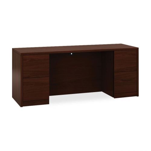 The hon company hon105900nn 10500 series wood mahogany laminate office desking for sale