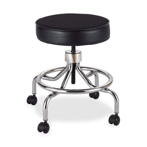 Safco screw lift lab stool with low base - 250 lb - 25.0&#034; - black for sale