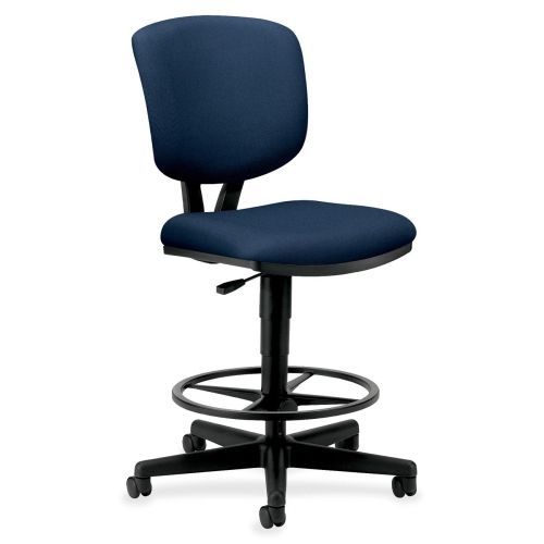 Hon volt adjustable height stool - fabric navy blue back, plastic - 27&#034; x 29.5&#034; for sale