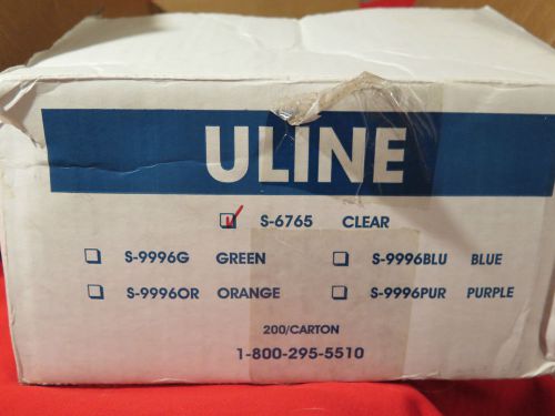 NEW - ULINE CD / DVD Clam Shell Holders - S-6765 Clear 200 Carton / Case - NEW