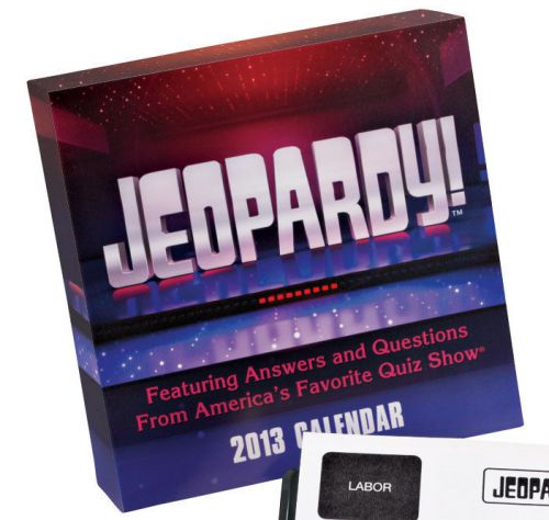 Miles kimball jeopardy day calendar, multi  for sale
