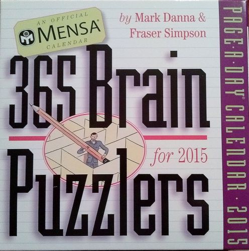 365 Brain Puzzlers for 2015 &#034;Official Mensa&#034; Page-A-Day Calendar