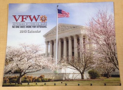 NEW 2015 WALL CALENEDAR VFW VETERANS OF FOREIGN WARS - AMERICAN LANDSCAPES