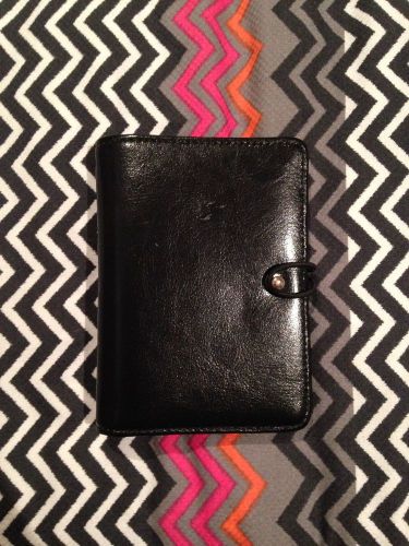 Kikki k black leather personal planner organiser diary rrp: $79.95 for sale