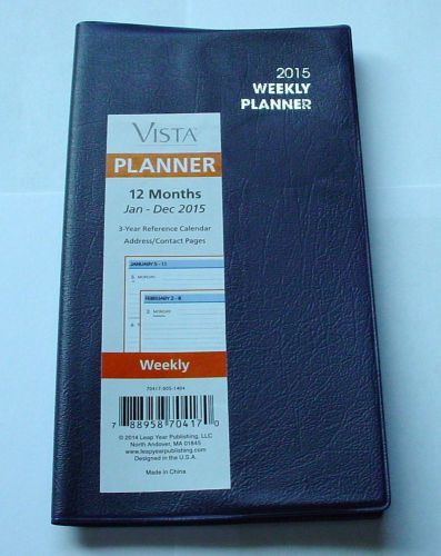 Blue Vista 2015 Pocket Weekly Daily Planner Appointment Book Student Planner