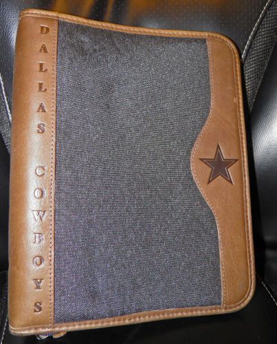 Dallas Cowboys Franklin Covey Green Line with Leather Trim Planner/Binder