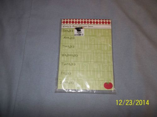 WEEKLY MEAL PLANNER NOTEPAD WITH MAGNET