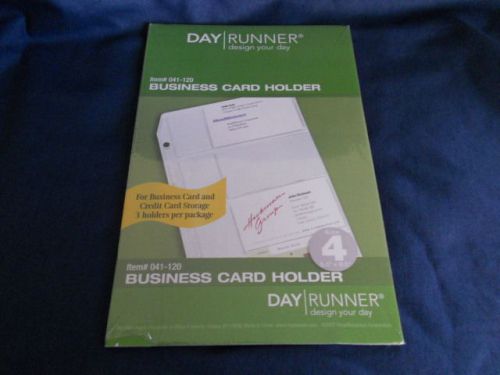 Day Runner Business Card Holder 5.5&#034; X 8.5&#034; - Item # 04-120