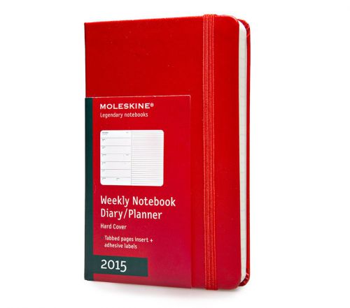 Moleskine 2015 pocket red 5.625x3.75 inches for sale