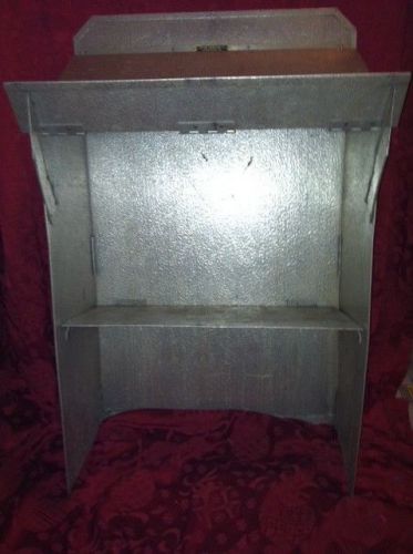 Vintage 1920s metal desk industrial engineering zappone steam punk art deco for sale