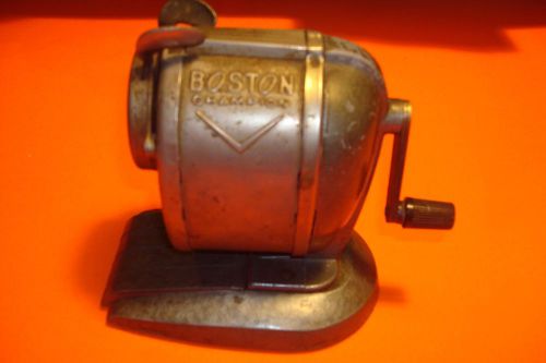 Vintage Boston Champion Pencil Sharpener W/Pencil Holder (Free S&amp;H in US only)