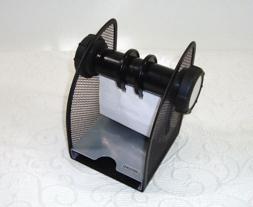 Rolodex black metal open rotary card file home office uses 4 x 2.25 inch cards for sale