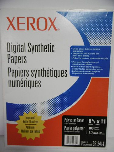 XEROX DIGITAL SYNTHETIC PAPERS (164 shts) Color Printing 87-3.7 mil; 77-7.7 mil