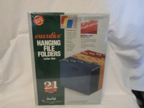 NEW Stuart Hall Executive Hanging File Folders 21 Assorted Colors Letter Size