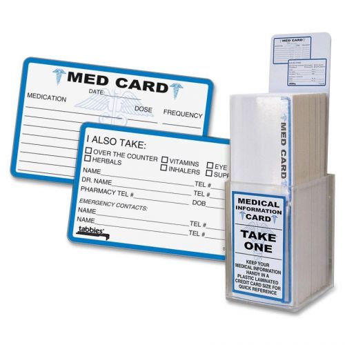 Tabbies Medical Information Card - 25 / Pack (TAB54652)