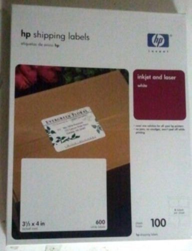 HP Q2594A Shipping Address labels 3.3 in x 4-100 Sheet - 600 Labels