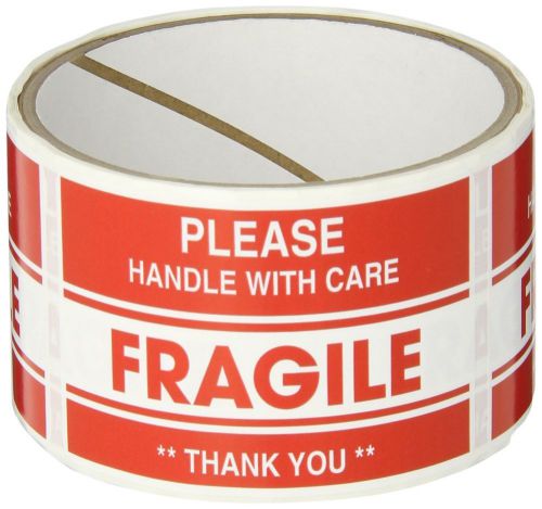 Tapecase &#034;fragile, thank you&#034; label - 50 per pack (1 pack) for sale