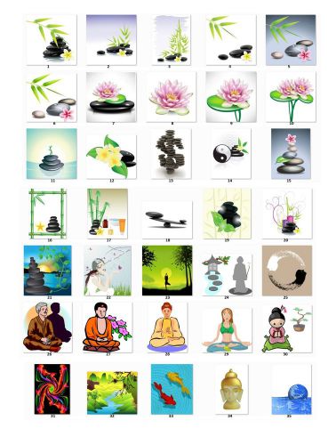 30 Personalized Zen Meditation Peace return address labels (ze1)