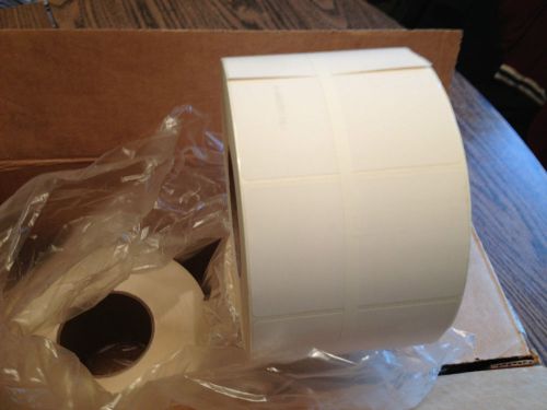 Thermal printer labels (nib) size 4 &#034; x 2.5&#034;  core  3&#034;  2200 label roll  4/case for sale