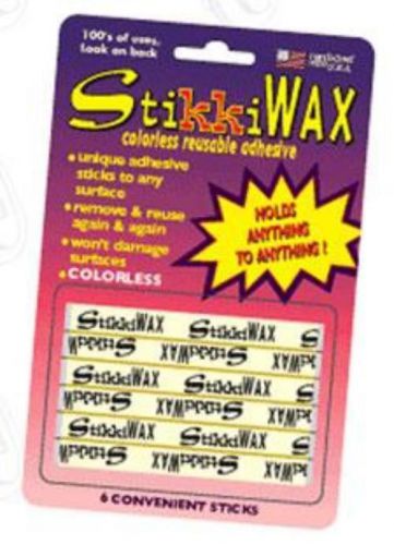 StikkiWorks StikkiWAX Colorless Reusable Adhesive 12 Count