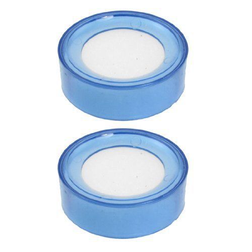 New Clear Blue Plastic Round Case Finger Wet Sponge for Casher 6.9cm Dia