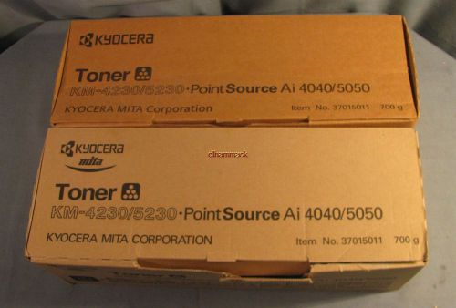 LOT OF 2 GENUINE KYOCERA TONER&#039;S KM-4230/5230 Ai 4040/5050 37015011 700G EACH