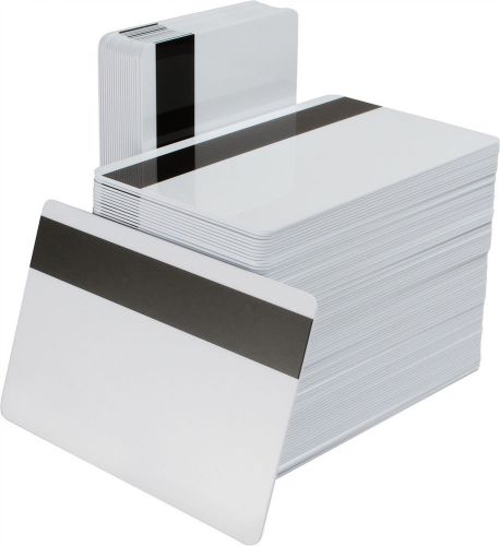 500 mag stripe pvc cards - cr80 .30 mil - id printer (magnetic encode) for sale