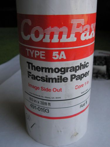 ComFax Thermographic Facsimile Fax Paper Type 5A 8 1/2&#034; x 328&#039; Roll