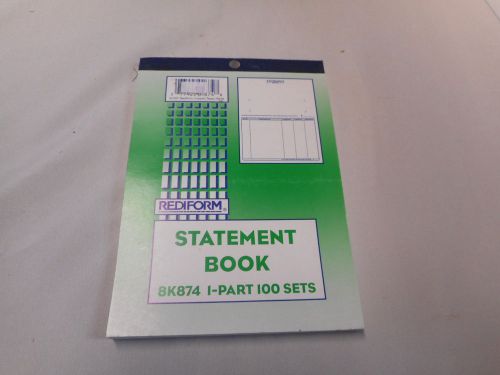 Rediform Statement Book 8K874, 1 Part, 100 Sets