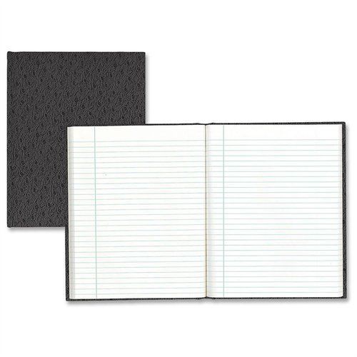 Blueline ostrich ruled notebook - 150 sheet - ruled - 9.25&#034; x 7.25&#034; black (a881) for sale