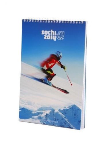 Sochi 2014 Winter Olympics 60 Sheets A4 Spiral Notebook Notepad Russia