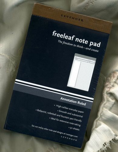 By Levenger-Freeleaf White Annotation Ruled Pads - JUNIOR - NEW sealed