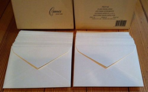 Crane&#039;s Stationery 3 9/16 X 5 1/16 EcruWhite Kid Finish Envelopes FE4116 24 Qty