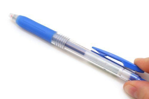 Zebra Sarasa Push Clip Gel Ink Pen 0.4 mm Pale Blue Ink
