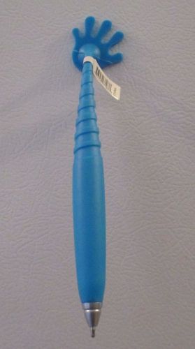 Magnetic wiggle pen &#034;give that child a hand&#034; waving hand pen, w/blue ink, blue for sale