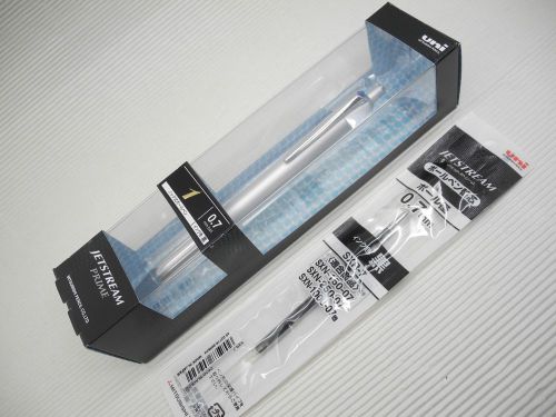 New Sliver UNI-BALL PRIME Jetstream retractable 0.7mm roller pen w/box(Japan)